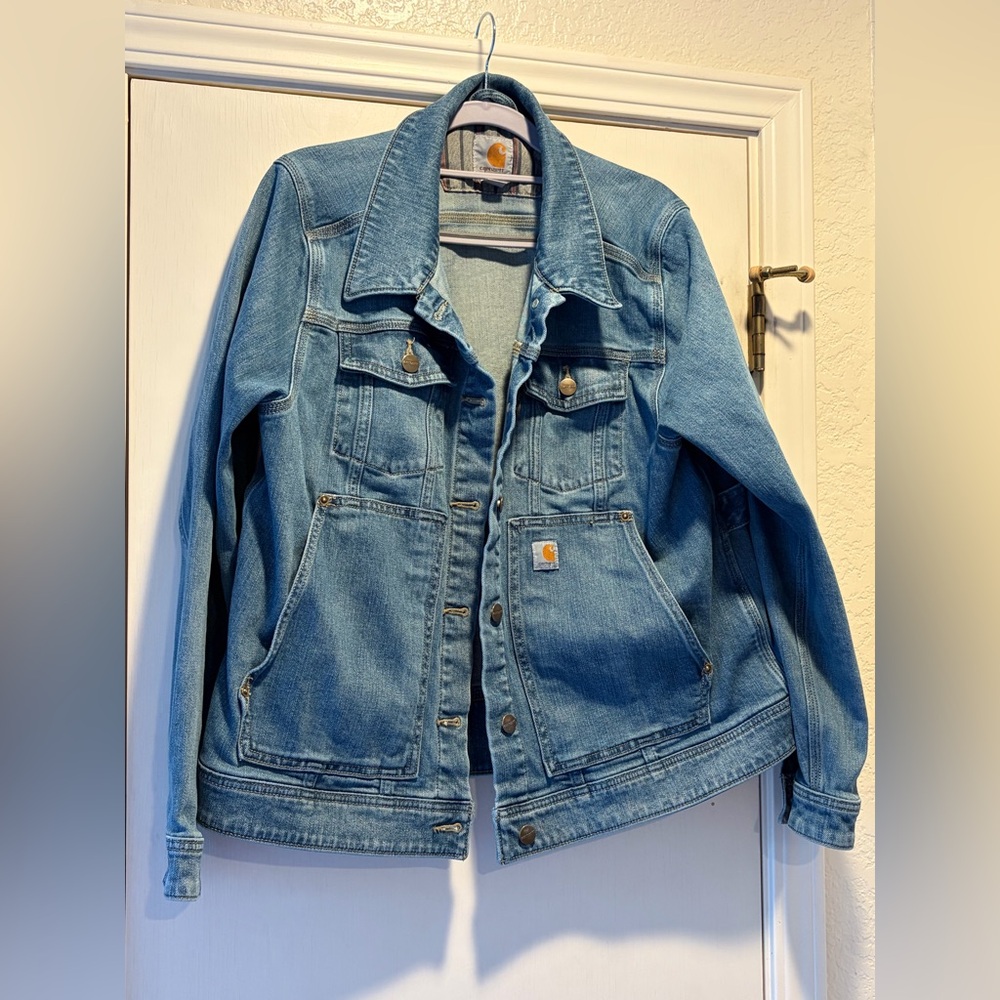 Women's Carhartt Benson Denim Jacket Size XL